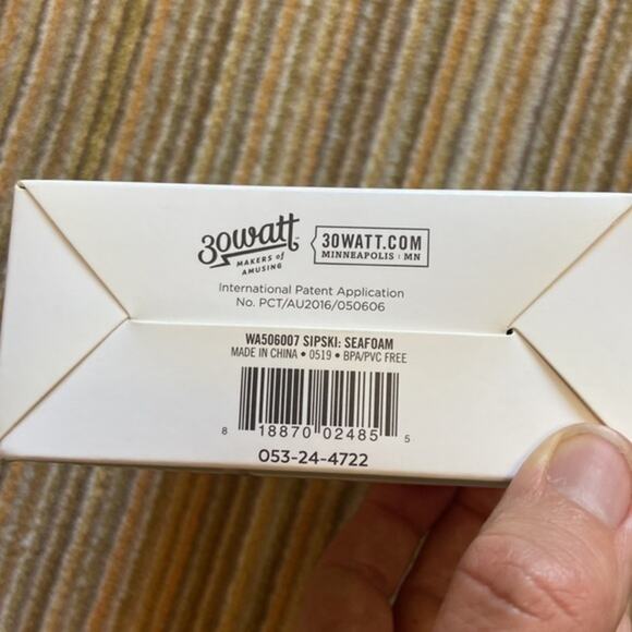 30 Watt Sipski Wine Glass Holder Seafoam NIB - Picture 4 of 6